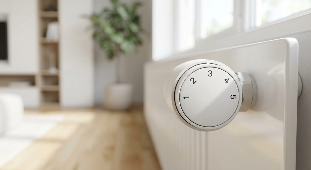 Robinet thermostatique radiateur : à quoi correspondent les positions 1 à 5 ?