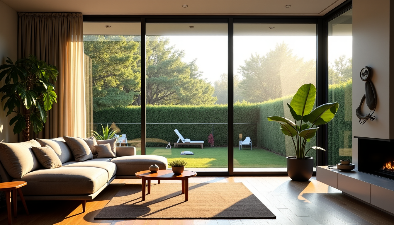 Illustration : « le verre est devenu un matériau vivant, — le vitrage moderne transforme votre espace de vie ?